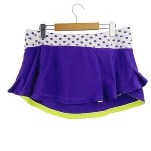 Lululemon Presta Cycling Skirt with Reflective Ruffles Size 10